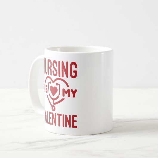 Verpleegkunde is mijn Valentijn verpleegkundige Va Koffiemok (Voorkant links)