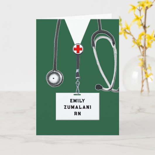 Verpleegkunde Kaart (Gele Bloem)