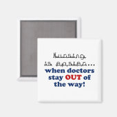 Verpleegkunde - Laat me mijn werk doen Magneet (Voorkant / Achterkant)