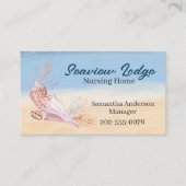 Verpleegkunde Medische Zorg QR Codes Seashell Beac Visitekaartje (Voorkant)