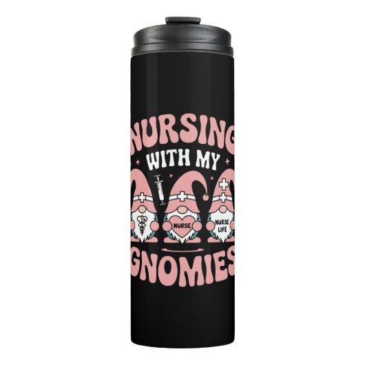 Verpleegkunde met mijn kabouters verpleegkundige l thermosbeker (Voorkant)