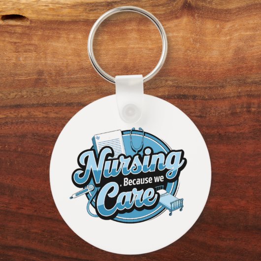 VERPLEEGKUNDE OMDAT HET ONS KAN SCHELEN SLEUTELHANGER (Voorkant)
