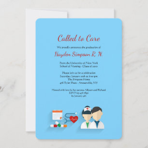 Verpleegkunde School afgestudeerden uitnodiging