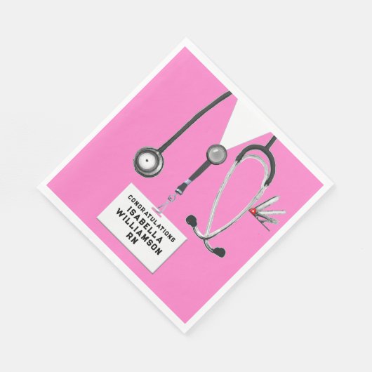 Verpleegkunde School Afstudeerfeest servetten (Hoek)