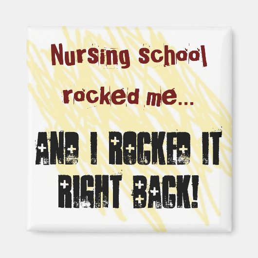 Verpleegkunde school Ik schudde het magneet (Voorkant)