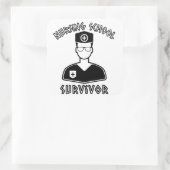 Verpleegkunde School Survivor Student Verpleegkund Vierkante Sticker (Tas)
