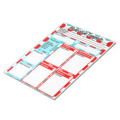 Verpleegkunde Student Medicatie Sjabloon Notitieblok (Schuin)