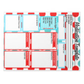 Verpleegkunde Student Medicatie Sjabloon Notitieblok (Voorkant)