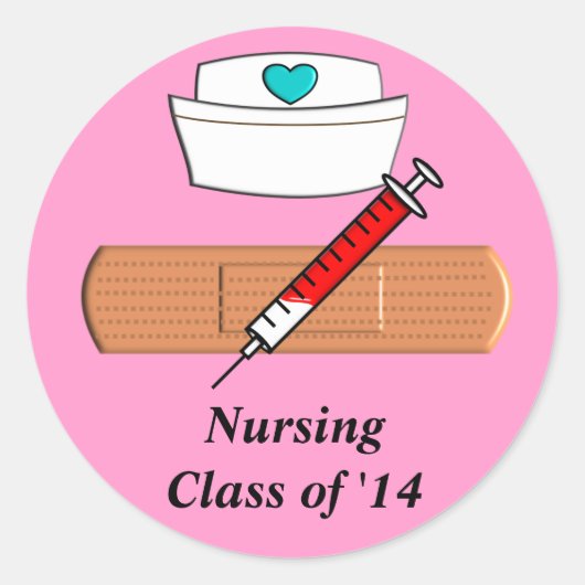 Verpleegkunde Studentenklasse van 2014 Stickers Ro (Voorkant)