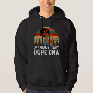 Verpleegkunde Unapologetisch Dope Black CNA Verple Hoodie