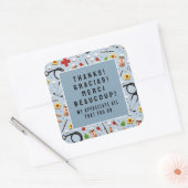 Verpleegkunde Vierkante Sticker (Envelop)