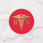 Verpleegkundeacademie Rood goud Confetti (Kleine voorkant)