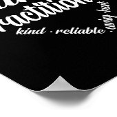 Verpleegkundehartklinker Wolk Poster (Hoek)