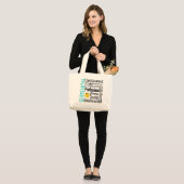 Verpleegkundeherkenning Collage - Week van de Nati Grote Tote Bag (Voorkant (model))