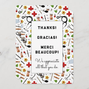 Verpleegkundelerkaarten Bedankkaart