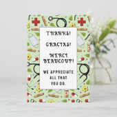 Verpleegkundelerkaarten Bedankkaart (Staand voorkant)