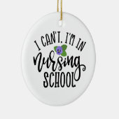 Verpleegkundeontwerp dat ik niet in de verpleegsch keramisch ornament (Rechts)