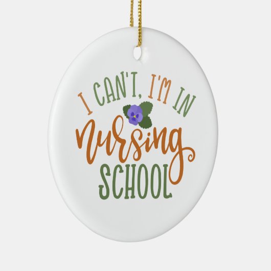 Verpleegkundeontwerp dat ik niet in de verpleegsch keramisch ornament (Rechts)