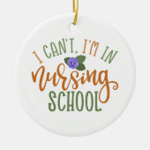 Verpleegkundeontwerp dat ik niet in de verpleegsch keramisch ornament (Voorkant)