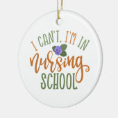 Verpleegkundeontwerp dat ik niet in de verpleegsch keramisch ornament (Links)