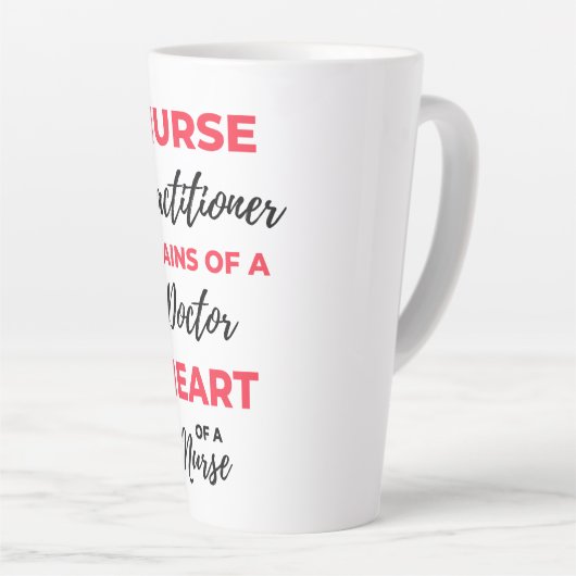 Verpleegkunderbreinen van een arts 2 latte mok (Rechterhoek)