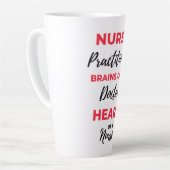 Verpleegkunderbreinen van een arts 2 latte mok (Linkerhoek)