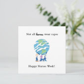 Verpleegkundeweek bedankt je held kaart (Staand voorkant)