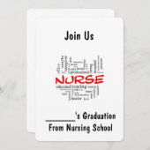 **** VERPLEEGKUNDIG AFSTUDEREN**** UITNODIGING (Voorkant / Achterkant)