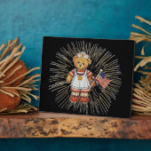  verpleegkundig Beer met modern wit vuurwerk Fotoplaat (Zijkant)