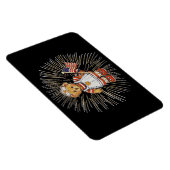 verpleegkundig Beer Modern wit vuurwerk Flexibel Magneet (Rechterzijde)