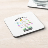 Verpleegkundig citaat dat het hart Schattige verwa Bier Onderzetter (Linkerzijde)