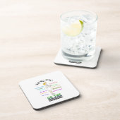 Verpleegkundig citaat dat het hart Schattige verwa Bier Onderzetter (Rechterzijde)