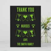 Verpleegkundig personeel Dank u (Staand voorkant)