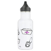 Verpleegkundig Pet en stethoscoop Waterfles (Rechts)