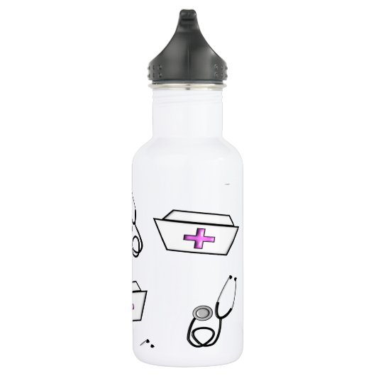 Verpleegkundig Pet en stethoscoop Waterfles (Rechts)
