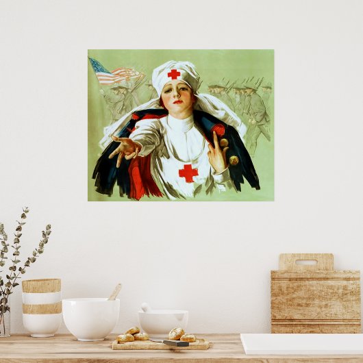  verpleegkundig Poster ~ Wereldoorlog 1. (Keuken)