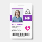 Verpleegkundig Specialist VS Foto en barcode Badge (Voorzijde)
