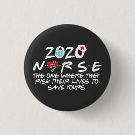 Verpleegkundige 2020 Essentiële arbeider Ronde Button 3,2 Cm