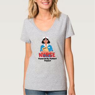 Verpleegkundige aangedreven door patiëntimpact t-shirt