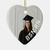 verpleegkundige aangepaste foto hart BSN RN Keramisch Ornament (Rechts)