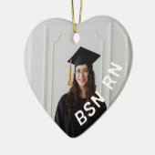 verpleegkundige aangepaste foto hart BSN RN Keramisch Ornament (Links)