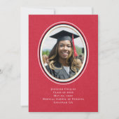 Verpleegkundige aankondiging Minimal Red Gold Afst (Voorkant)