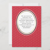 Verpleegkundige aankondiging Minimal Red Gold Afst (Achterkant)