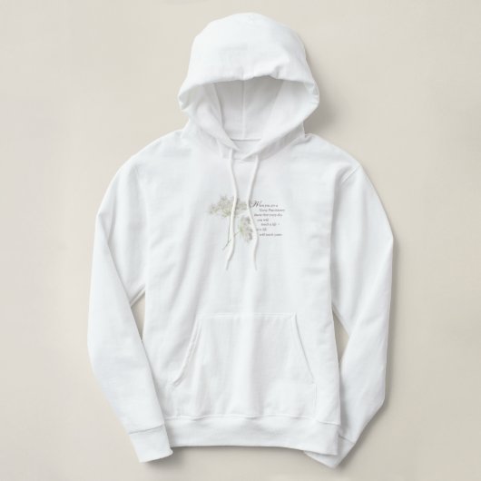 Verpleegkundige aanraking Levensbloem Hoodie (Design voorkant)