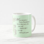 Verpleegkundige aanraking Levensbloem Koffiemok (Voorkant rechts)