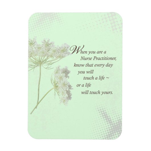 Verpleegkundige aanraking Levensbloem Magneet (Verticaal)