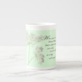 Verpleegkundige aanraking Levensbloem Porselein Kop (Voorkant)