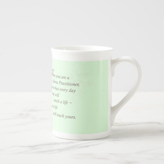 Verpleegkundige aanraking Levensbloem Porselein Kop (Rechts)