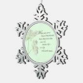 Verpleegkundige aanraking Levensbloem Tin Sneeuwvlok Ornament (Rechts)