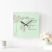 Verpleegkundige aanraking Levensbloem Vierkante Klok (Huis)